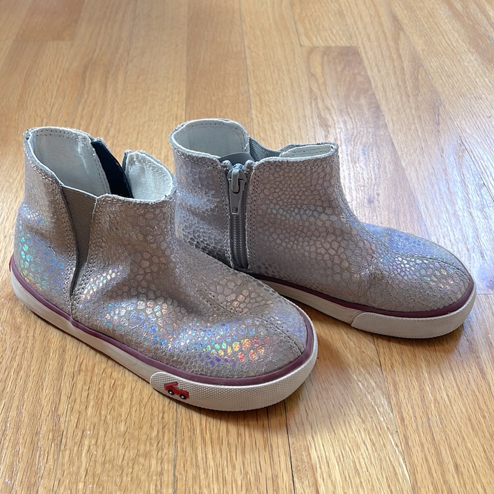 See Kai Run metallic girls shoes